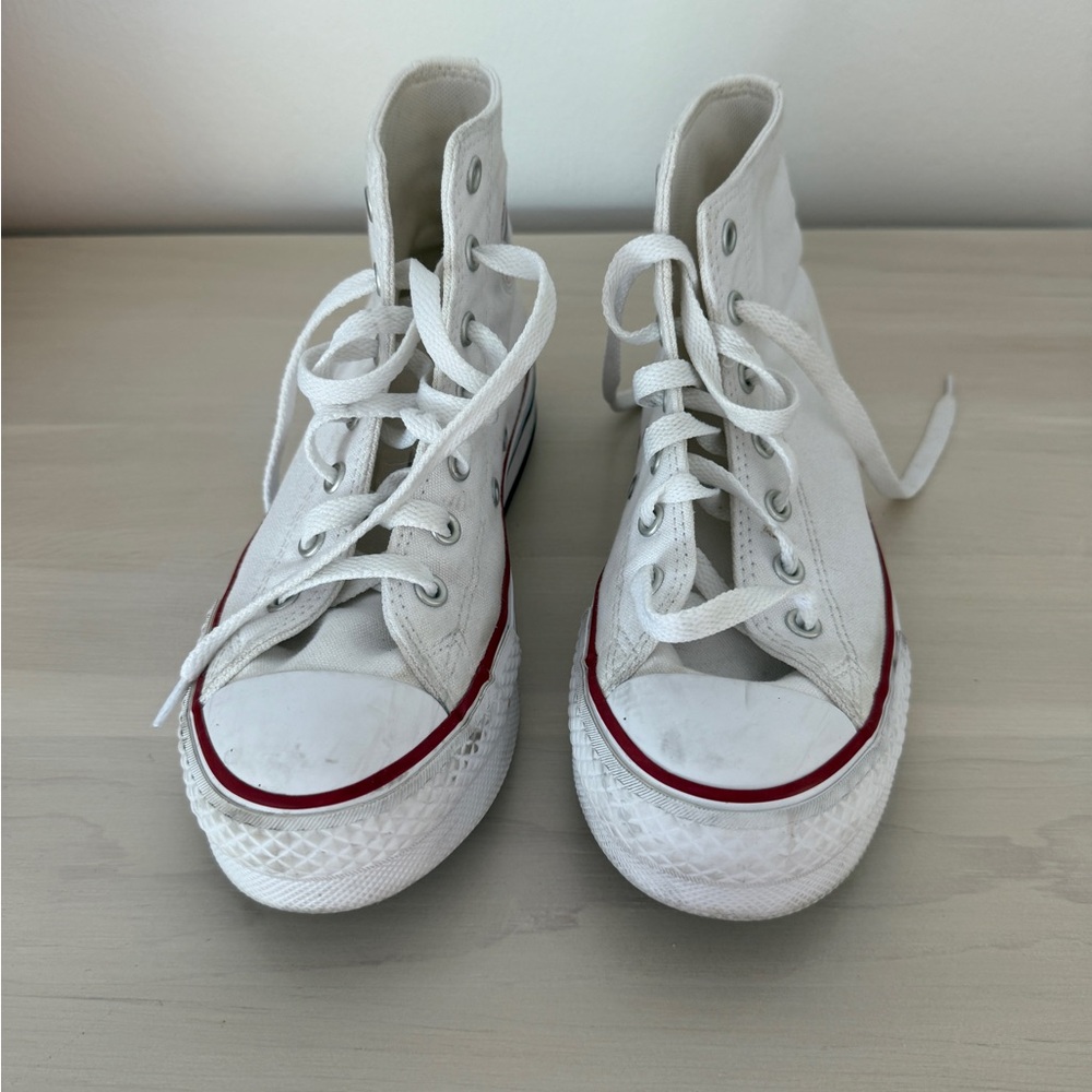 White High-Top Sneakers - Picture 4 of 7